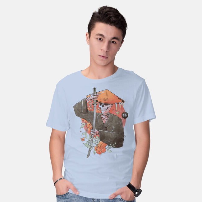 Way Of The Samurai Skull-mens basic tee-eduely
