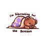 Hibernating For The Season-none polyester shower curtain-TechraNova