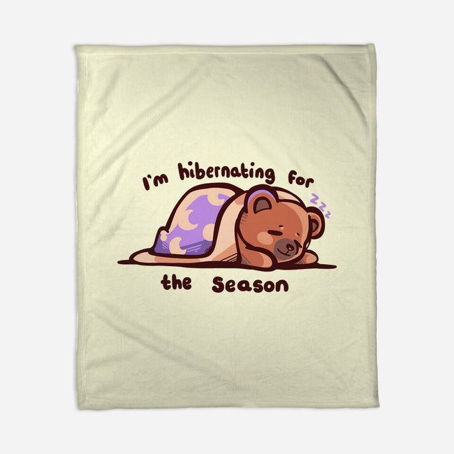 Hibernating For The Season-none fleece blanket-TechraNova