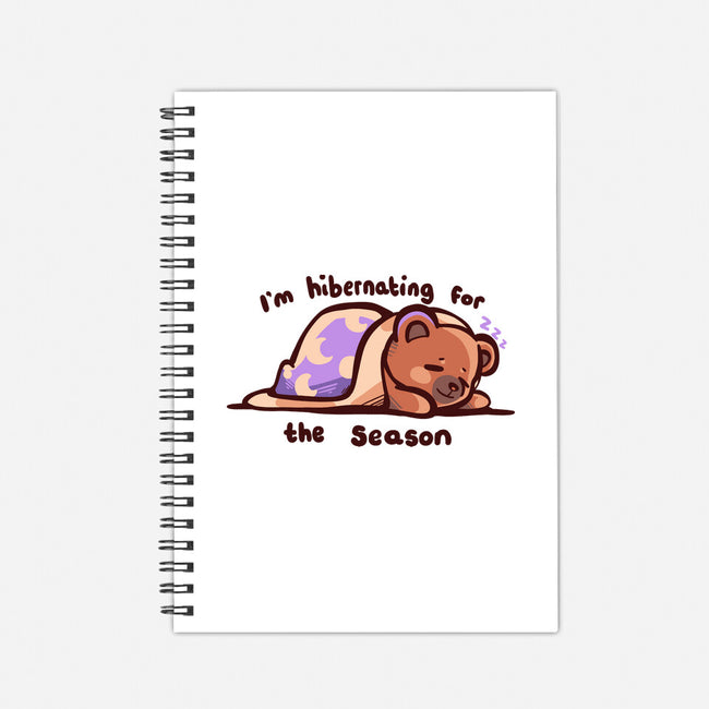 Hibernating For The Season-none dot grid notebook-TechraNova
