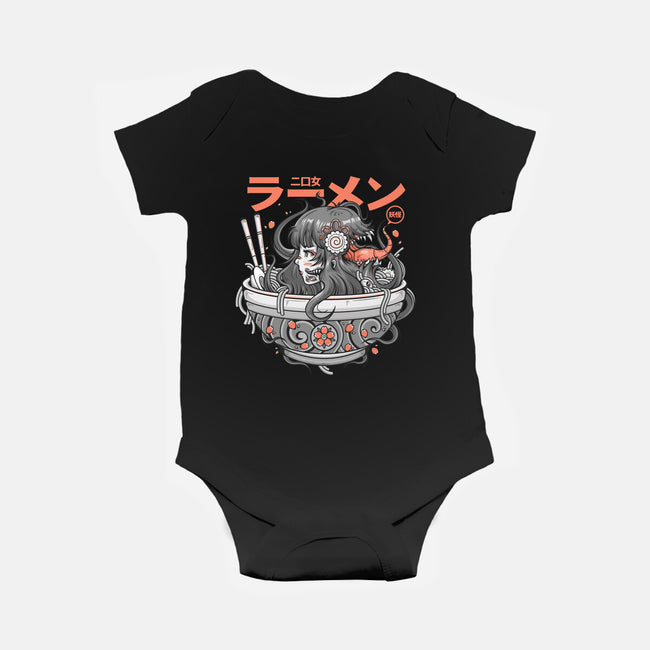 Ramen Yokai Girl-baby basic onesie-Bear Noise