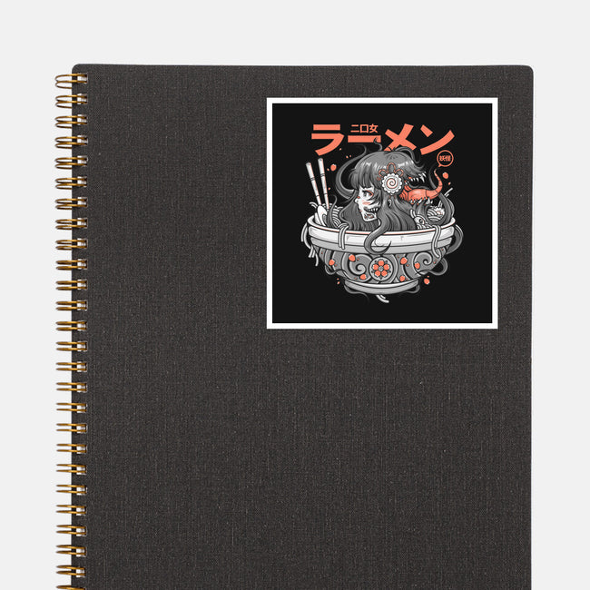 Ramen Yokai Girl-none glossy sticker-Bear Noise