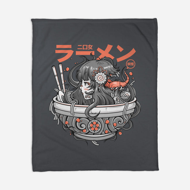 Ramen Yokai Girl-none fleece blanket-Bear Noise