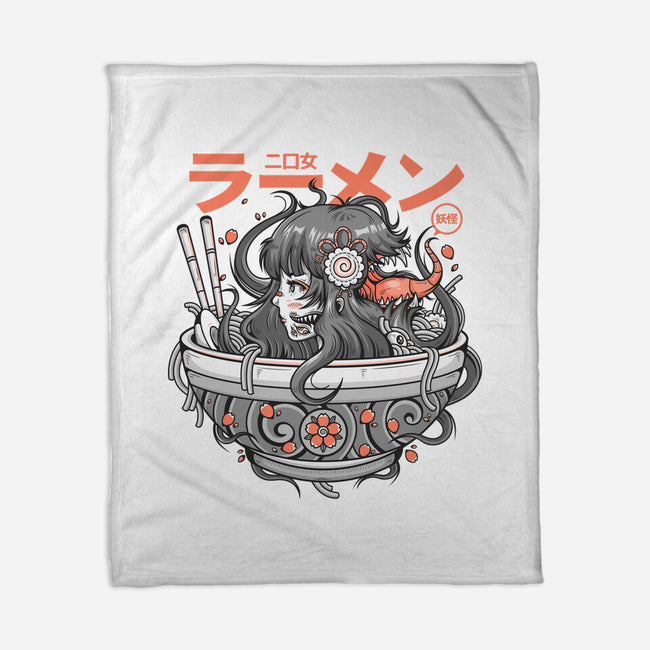 Ramen Yokai Girl-none fleece blanket-Bear Noise