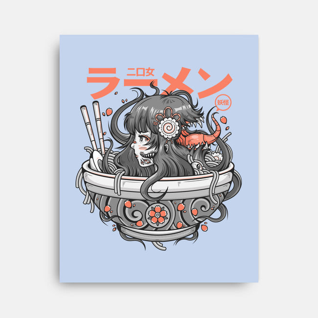 Ramen Yokai Girl-none stretched canvas-Bear Noise