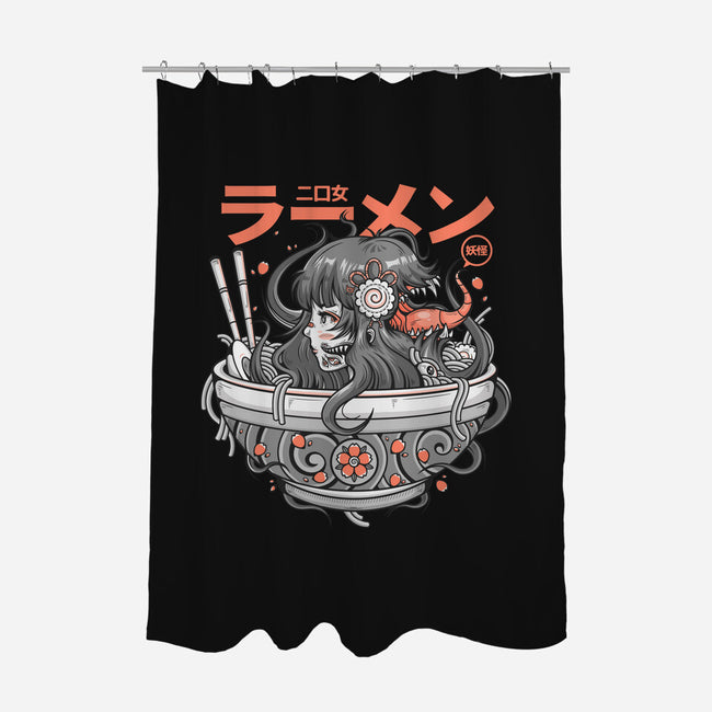 Ramen Yokai Girl-none polyester shower curtain-Bear Noise