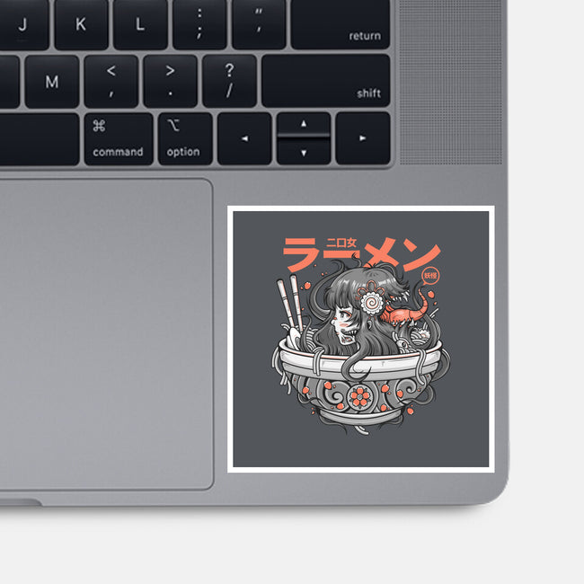 Ramen Yokai Girl-none glossy sticker-Bear Noise