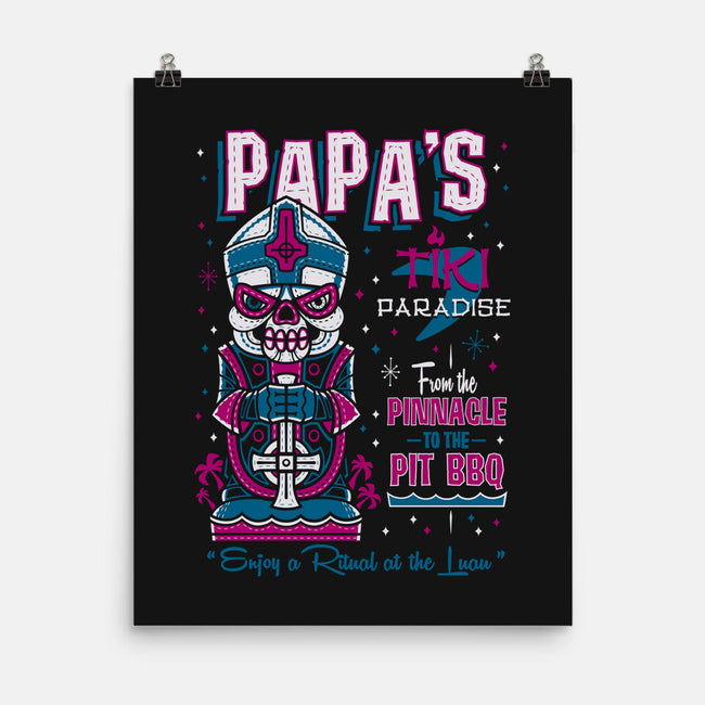 Papa's Tiki Paradise-none matte poster-Nemons
