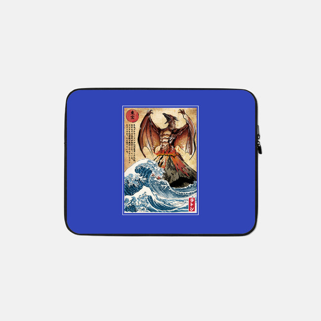 Fire Pteranodon In Japan-none zippered laptop sleeve-DrMonekers