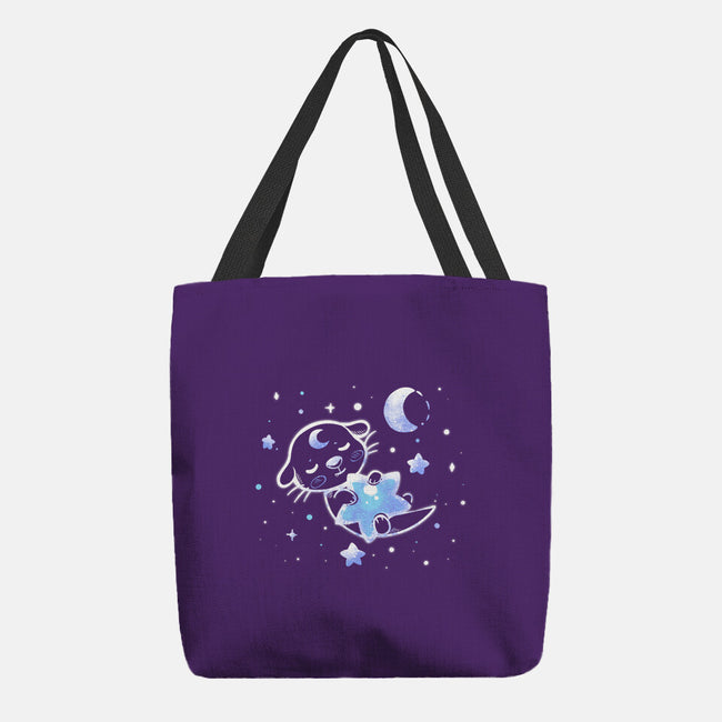 Otter In The Stars-none basic tote bag-TechraNova