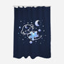 Otter In The Stars-none polyester shower curtain-TechraNova
