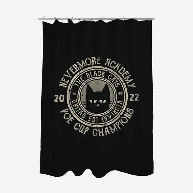 Poe Cup Champions-none polyester shower curtain-kg07