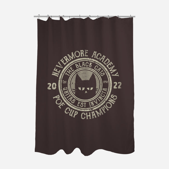 Poe Cup Champions-none polyester shower curtain-kg07