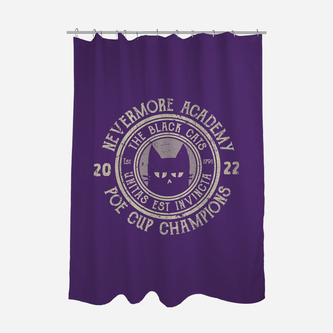 Poe Cup Champions-none polyester shower curtain-kg07
