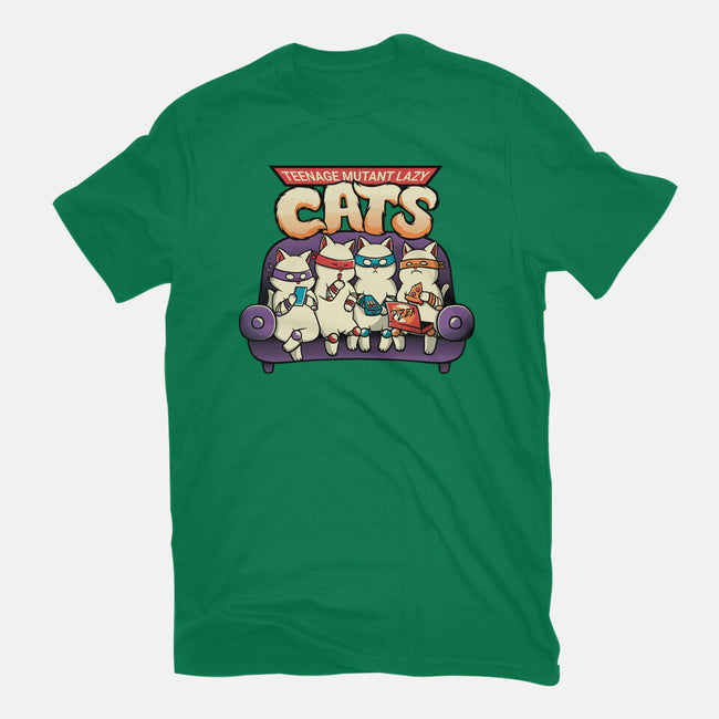 Teenage Mutant Lazy Cats-mens basic tee-tobefonseca