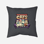 Teenage Mutant Lazy Cats-none removable cover w insert throw pillow-tobefonseca