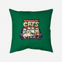 Teenage Mutant Lazy Cats-none removable cover w insert throw pillow-tobefonseca