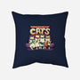 Teenage Mutant Lazy Cats-none removable cover w insert throw pillow-tobefonseca