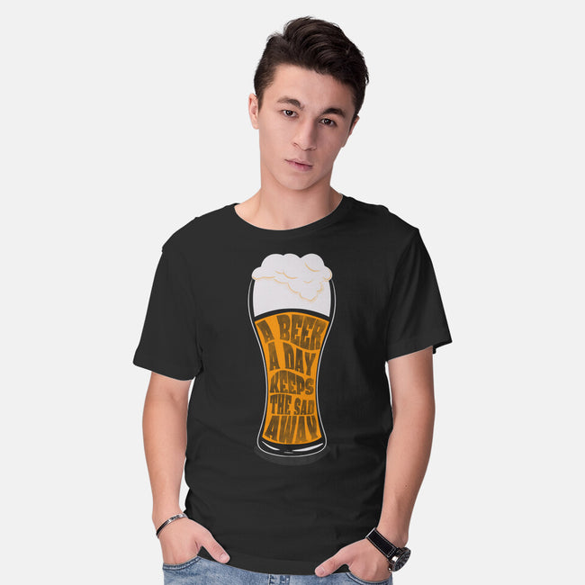 A Beer A Day-mens basic tee-Claudia
