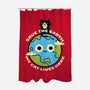 My Cat Lives Here-none polyester shower curtain-Xentee