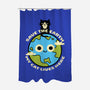 My Cat Lives Here-none polyester shower curtain-Xentee