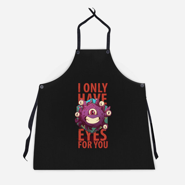 Cute Beholder-unisex kitchen apron-jacnicolauart