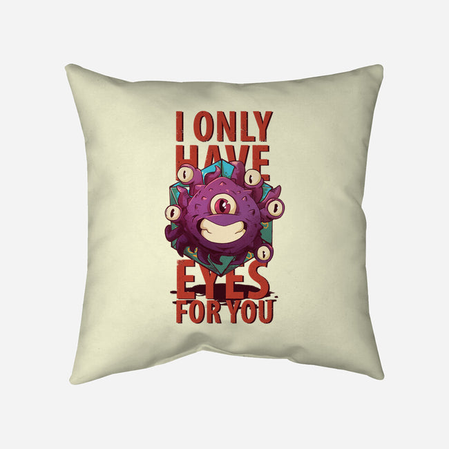 Cute Beholder-none removable cover w insert throw pillow-jacnicolauart