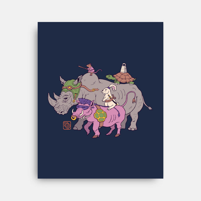 Mutant Animals-none stretched canvas-vp021