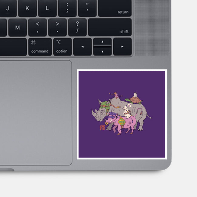 Mutant Animals-none glossy sticker-vp021