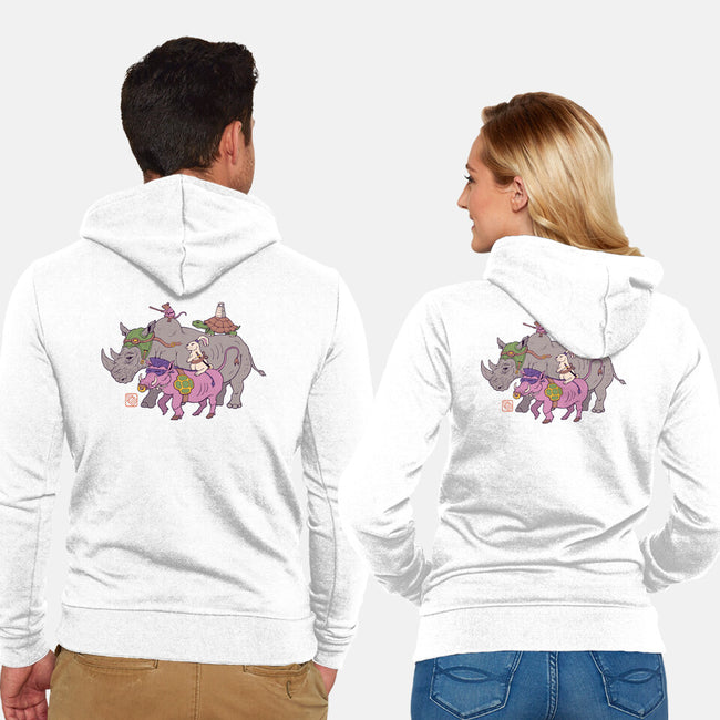 Mutant Animals-unisex zip-up sweatshirt-vp021
