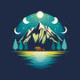 Mountain Night-none glossy sticker-Vallina84