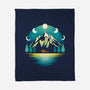Mountain Night-none fleece blanket-Vallina84