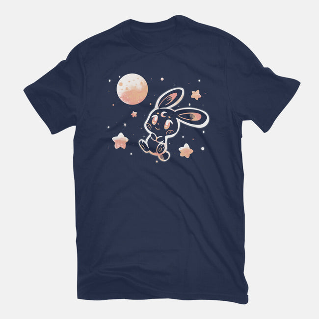 Space Bunny-womens basic tee-TechraNova