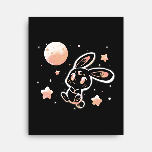 Space Bunny-none stretched canvas-TechraNova