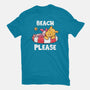 Beach Please Pooh-mens premium tee-turborat14