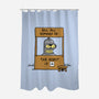 Bender Help-none polyester shower curtain-Barbadifuoco