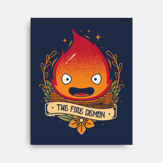 Fire Demon-none stretched canvas-Alundrart