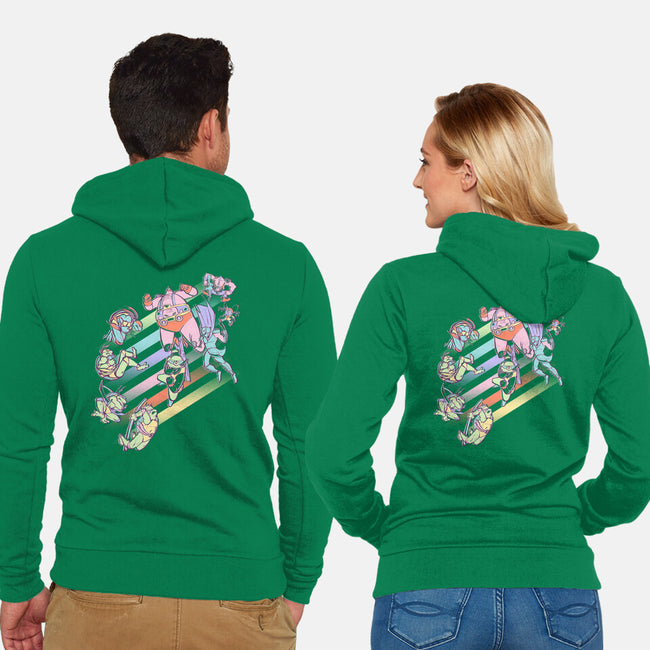 Mutant Wars-unisex zip-up sweatshirt-naomori