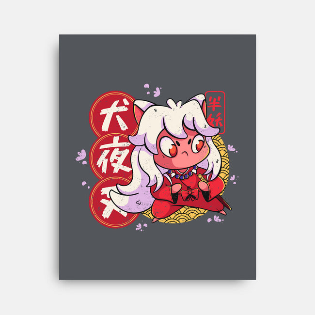 Cute Inuyasha-none stretched canvas-Ca Mask