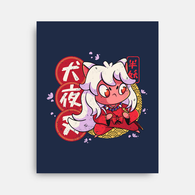 Cute Inuyasha-none stretched canvas-Ca Mask