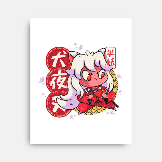 Cute Inuyasha-none stretched canvas-Ca Mask