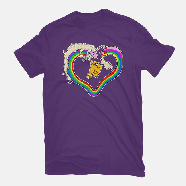 Rainbow Love-mens basic tee-nickzzarto