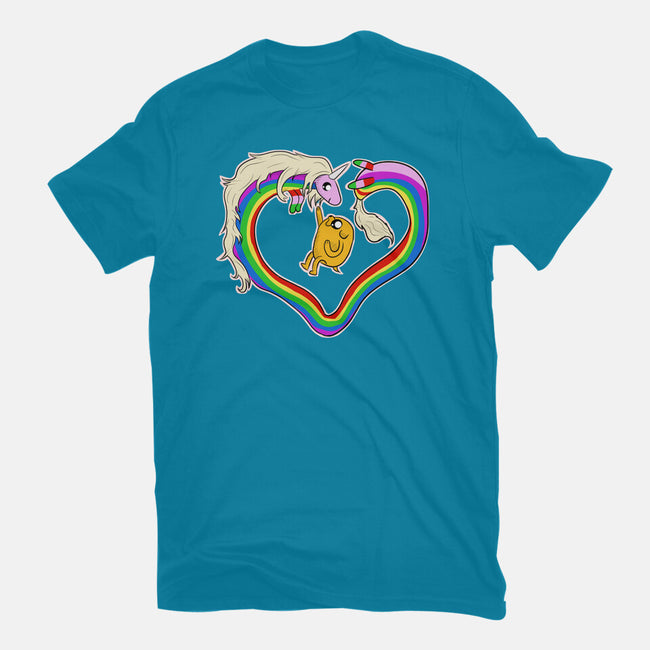Rainbow Love-mens basic tee-nickzzarto