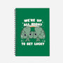 Shamrock Get Lucky-none dot grid notebook-Weird & Punderful