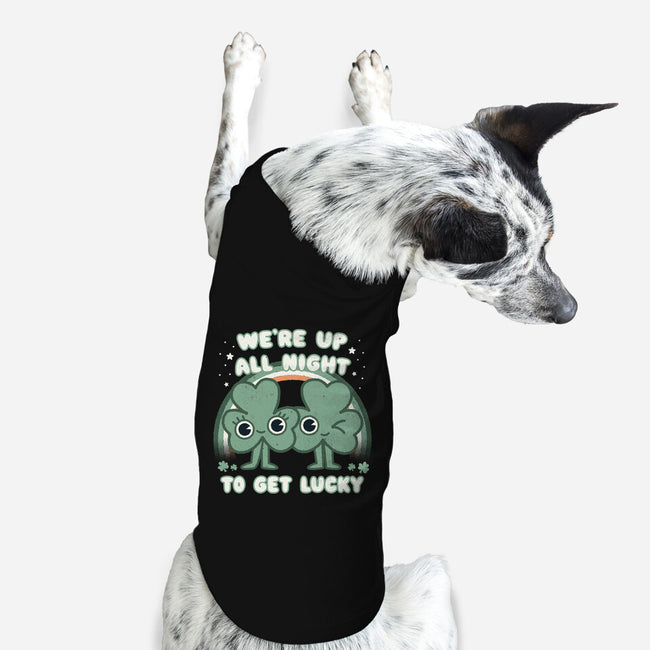 Shamrock Get Lucky-dog basic pet tank-Weird & Punderful