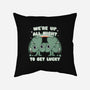 Shamrock Get Lucky-none removable cover throw pillow-Weird & Punderful