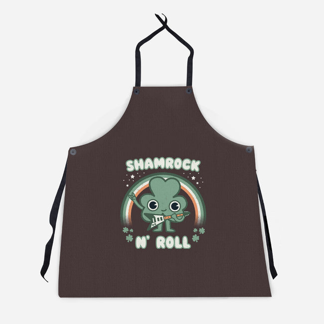 Shamrock N Roll-unisex kitchen apron-Weird & Punderful