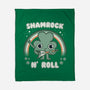 Shamrock N Roll-none fleece blanket-Weird & Punderful