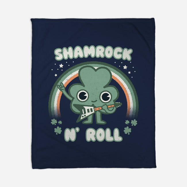 Shamrock N Roll-none fleece blanket-Weird & Punderful