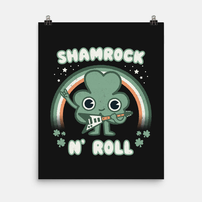 Shamrock N Roll-none matte poster-Weird & Punderful